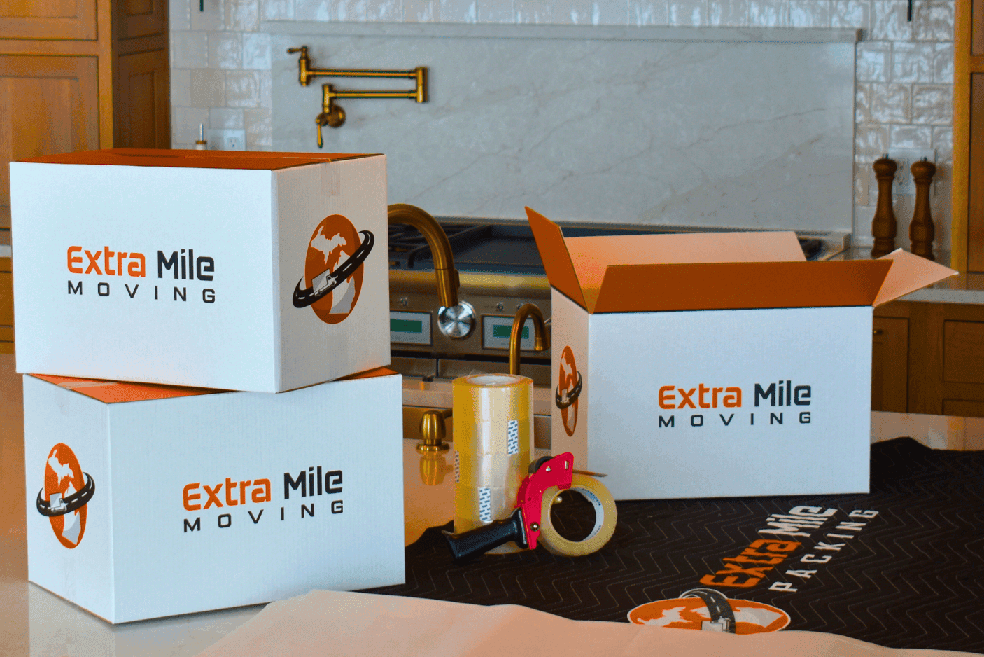 Professional moving boxes and packing supplies