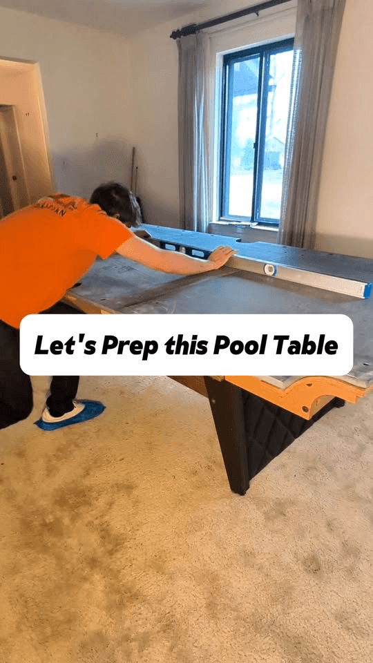 Let's Prep this Pool Table